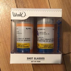 NEW IN BOX “Prescription” Shot Glasses